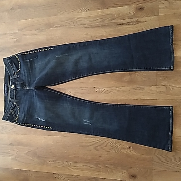 Rock & Republic Studded Kasandra Distressed Jeans. Size 4 - Picture 2 of 10
